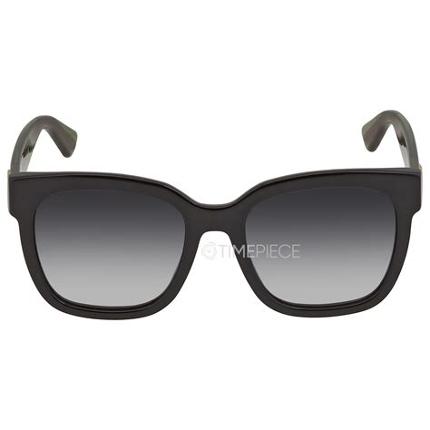 Gucci Grey Gradient Square Sunglasses GG0034S .